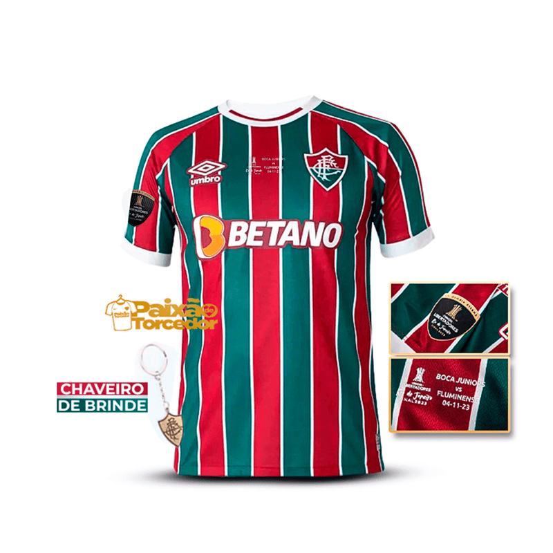 Camiseta Fluminense Local 2023-24 - Parches Final Libertadores 2023 - Aficionado UM Masculino