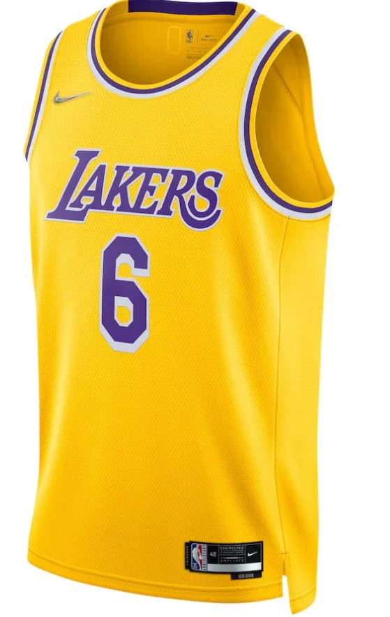Los Angeles Lakers LeBron James 21/22 Nº6 Tank Top - Fan - Men - Yellow and Purple