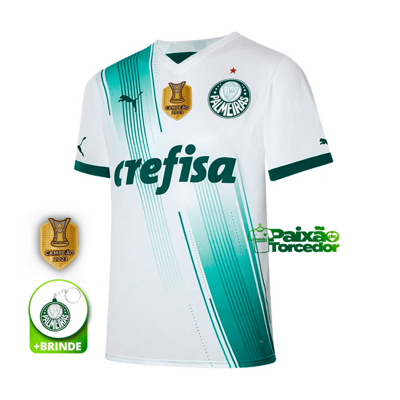 Camiseta Palmeiras II 2023/24 - Parche Campeón Brasileño 2023 - Fan Masculino PM