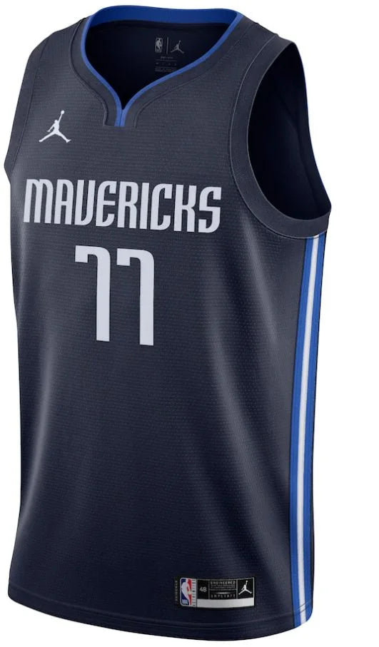 Camiseta Dallas Mavericks Luka Doncic 20/21 Nº77 - Abanico hombre - Azul marino y azul