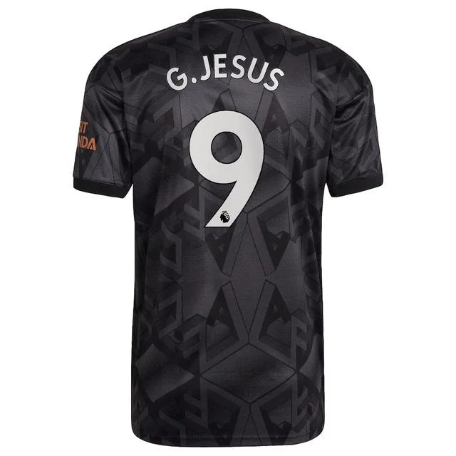 Camiseta visitante Arsenal 22/23 - Fan AD - Personalizada G.JESUS ​​​​N° 9