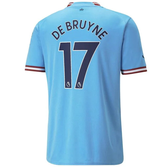 Manchester City Home Jersey 22/23 - PM Personalized Men's Fan Shirt BY BRUYNE N°17