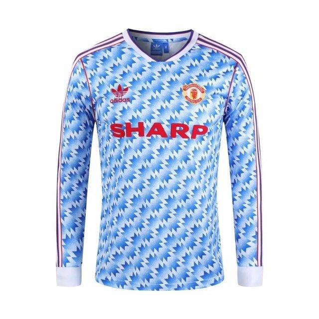 Manchester United Retro 1992 Long Sleeve Jersey - AD Torcedor Masculina