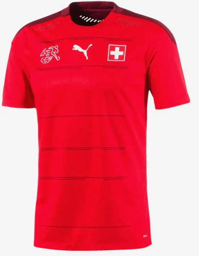 Switzerland Home 21/22 Jersey - Men's Fan - Red