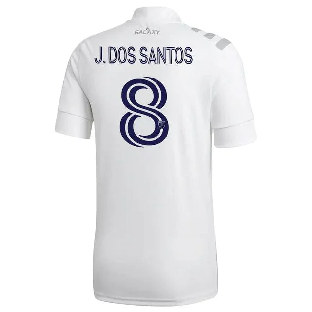 Camiseta LA Galaxy I 21/22 - AD Fan Hombre Personalizada J. DOS SANTOS N° 8