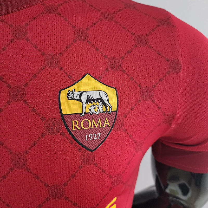 Camiseta Roma I 22/23 - NB Versión Jugador Hombre - Carmin