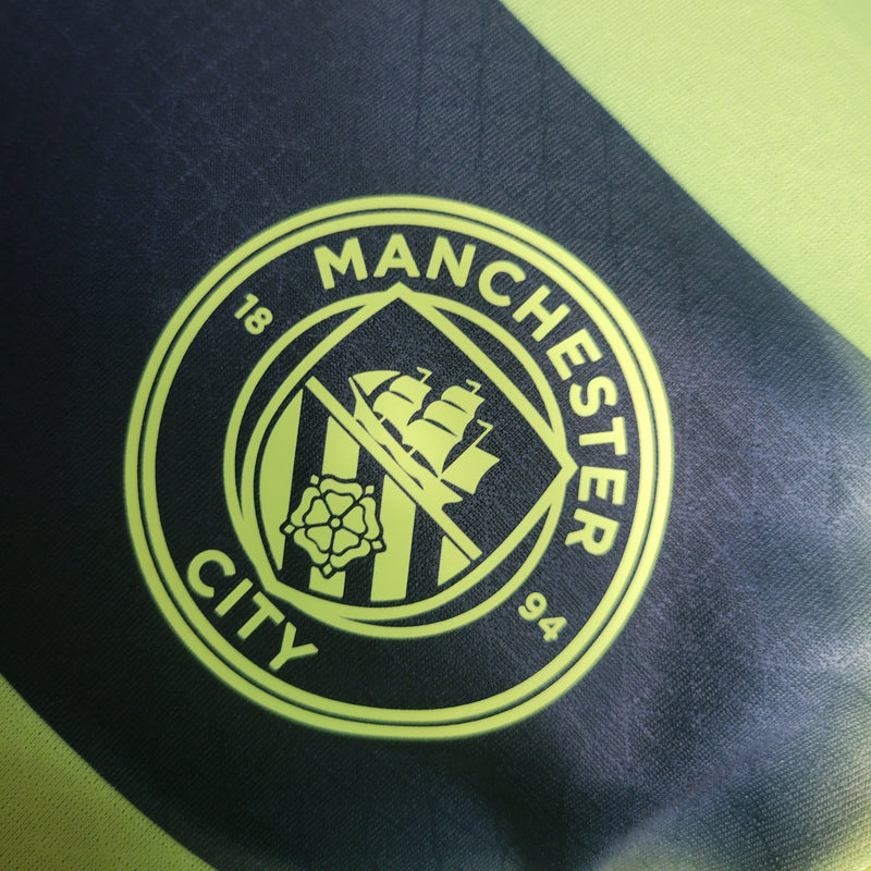 Camisola Manchester City Terceiro III 22/23 - PM Versão Jogador Masculina