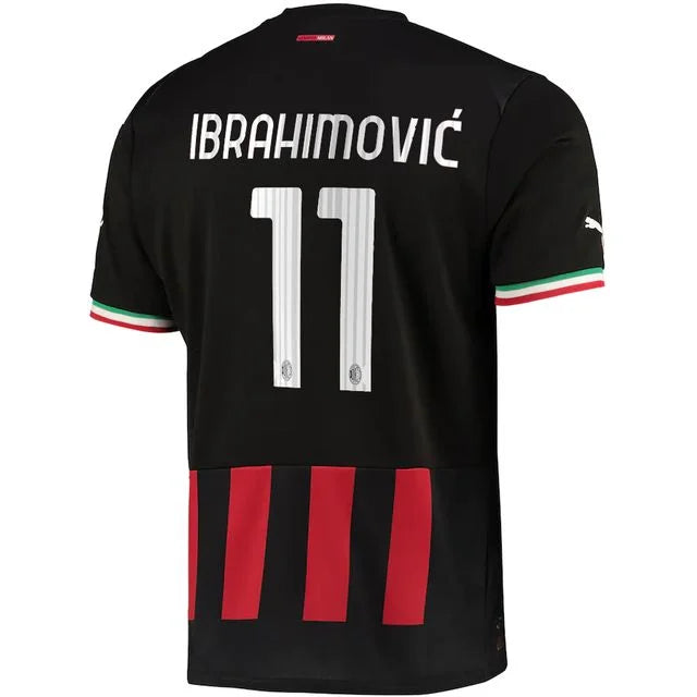 Milán I 22/23 - Camiseta de aficionado PM personalizada para hombre IBRAHIMOVIC N° 11