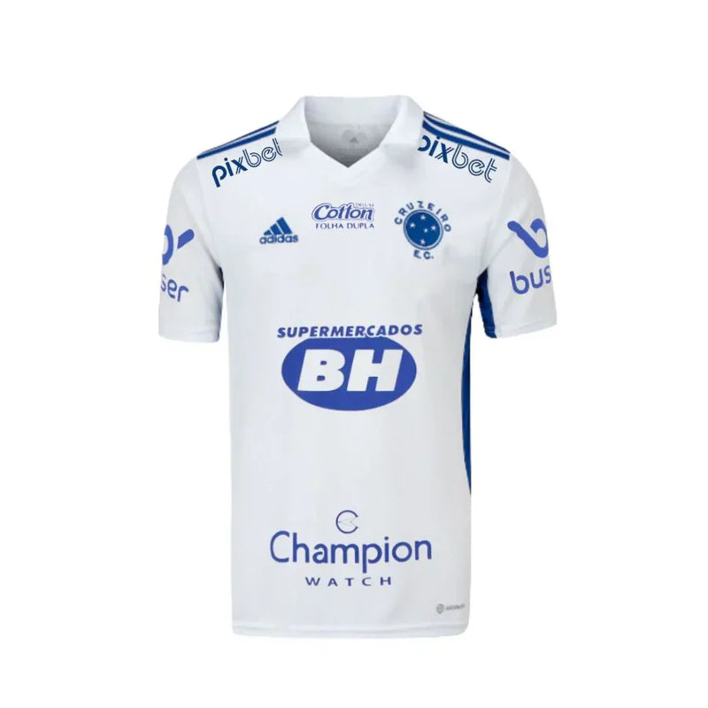 Camiseta Cruzeiro II 22/23 con Patrocinios - AD Fan Hombre - Blanco