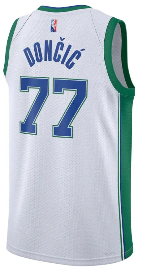 Camiseta sin mangas Dallas Mavericks Special City Edition Luka Doncic Nº77 - Abanico hombre - Blanco y verde