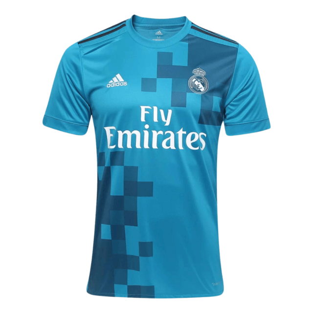 Real Madrid Retro 17/18 Jersey - AD Fan Men's - Blue