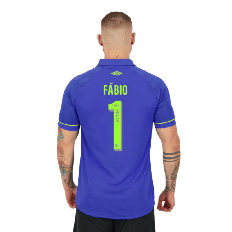 Camiseta Fluminense Portero Azul 23/24 - UM Fan Hombre - Personalizada FÁBIO N°1
