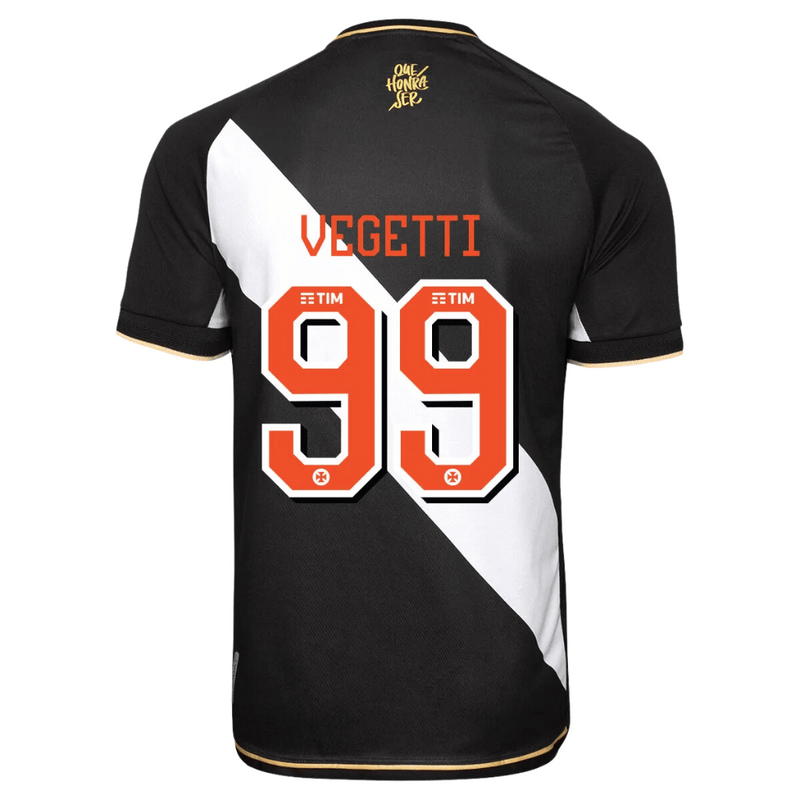 Camiseta Vasco da Gama I Primera Equipación 23/24 - Aficionado KP Hombre - Personalizada VEGETTI N°99