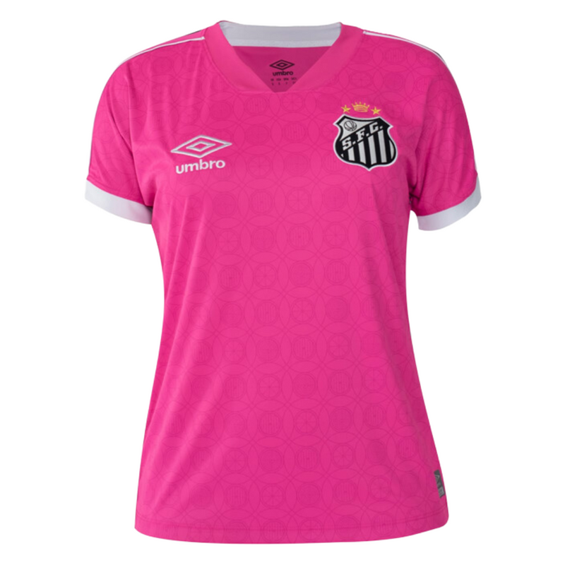Camiseta Santos Rosa Octubre 2023 UM Fan Mujer