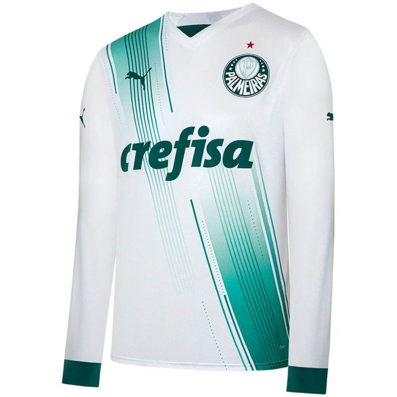 Palmeiras Away 23/24 Long Sleeve Shirt - Men's PM Fan - Green