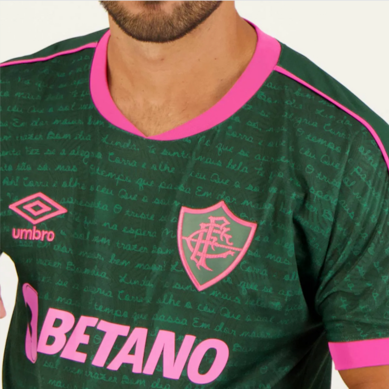 Camiseta Fluminense III Tercer Uniforme 23/24 - UM Fan Masculino - Personalizada G.CANO N°14