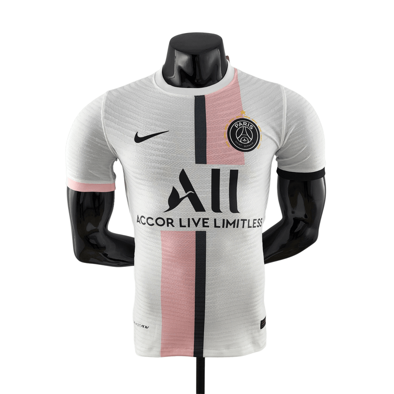 PSG II 21/22 Men's NK Player Version Jersey - White and Pink
