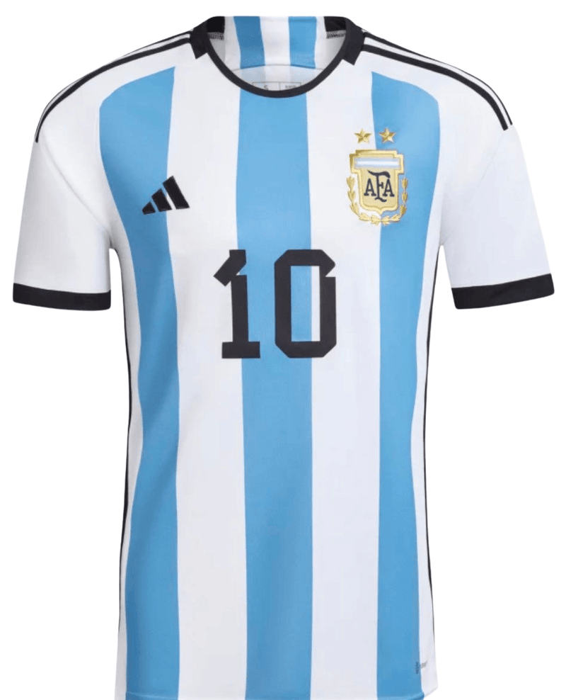 Camiseta Argentina Mundial I 22/23 - AD Fan Hombre Personalizada MESSI N° 10