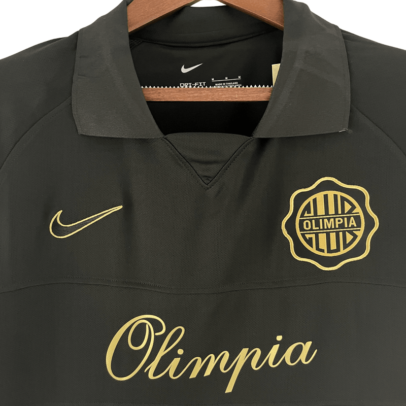 Camiseta Olímpia 100 Años 22/23 - Hombre NK Fan - Negro