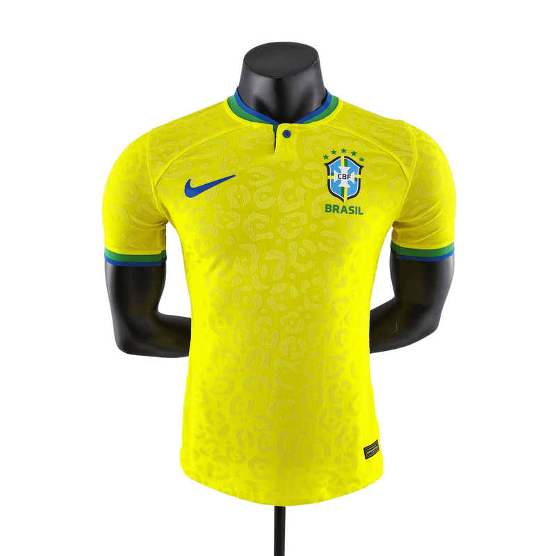 Camiseta Brasil Mundial I 2022 - NK Versión Jugador Hombre