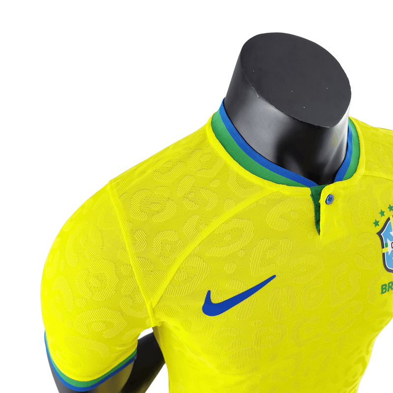 Camiseta Brasil Mundial I 2022 - NK Versión Jugador Hombre