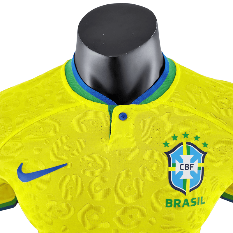 Camisola Brasil Copa do Mundo I 2022 - NK Versão Jogador Masculina
