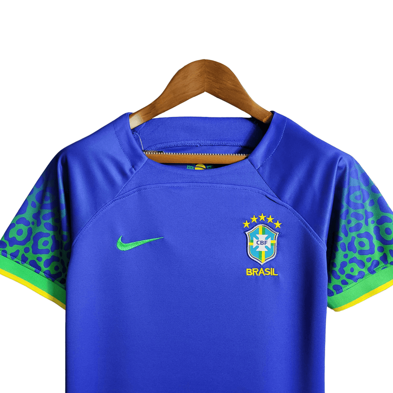 Equipación infantil del Mundial Brasil 2022 - NK Azul