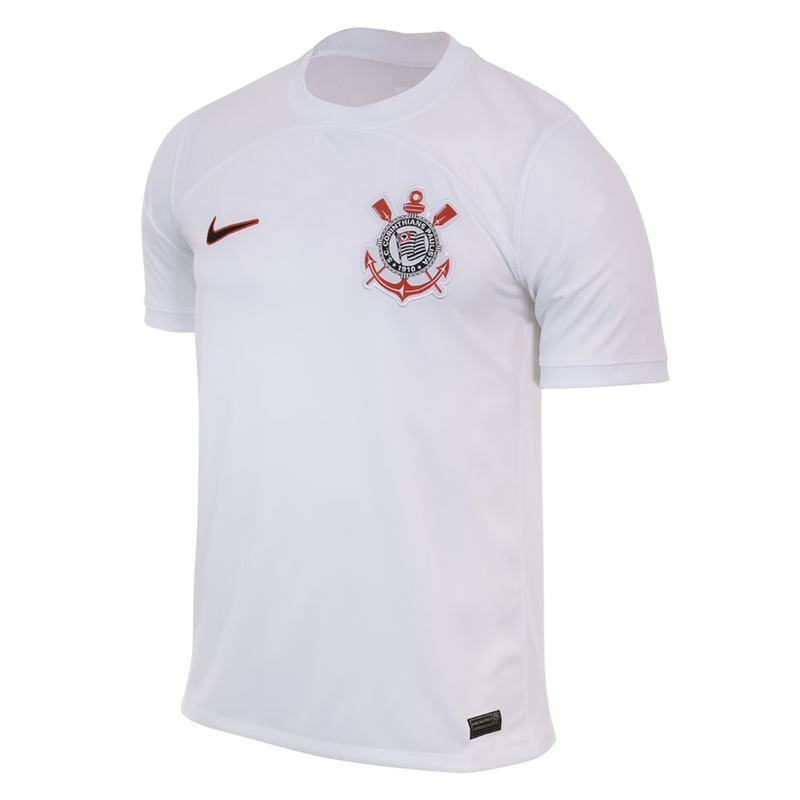 Camiseta Corinthians Primera Equipación 23/24 - NK Torcedor Masculina - Blanco