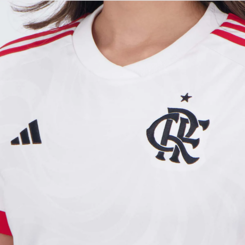 Kit 3 Flamengo 2024/24 Camiseta Fan Mujer Local, Reserva, Tercera + Regalo