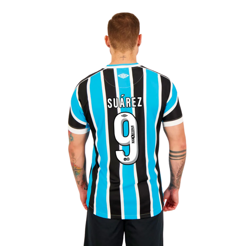 Personalized Grêmio SUÁREZ Number 9 Home Shirt 24/25 - UM Men's Fan