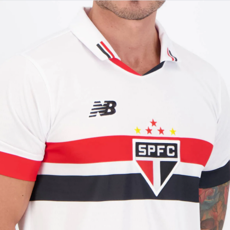 Kit 3 Camisetas Fanáticos São Paulo 2024/25 Hombre Local, Reserva, Prepartido + Regalo