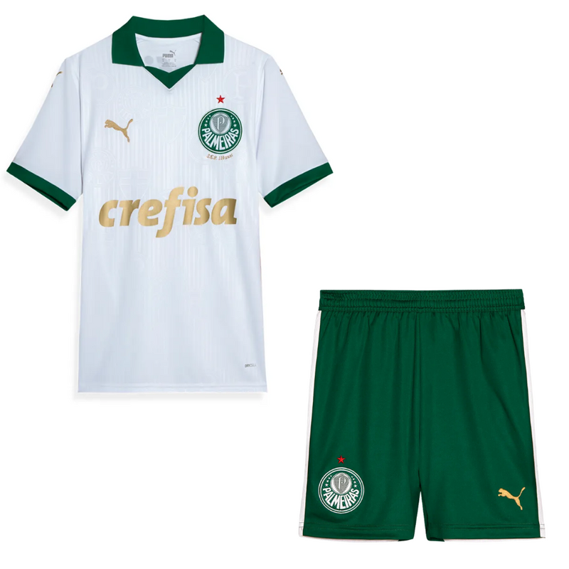 Kit infantil Palmeiras Reserva Uniforme 24/25 PM