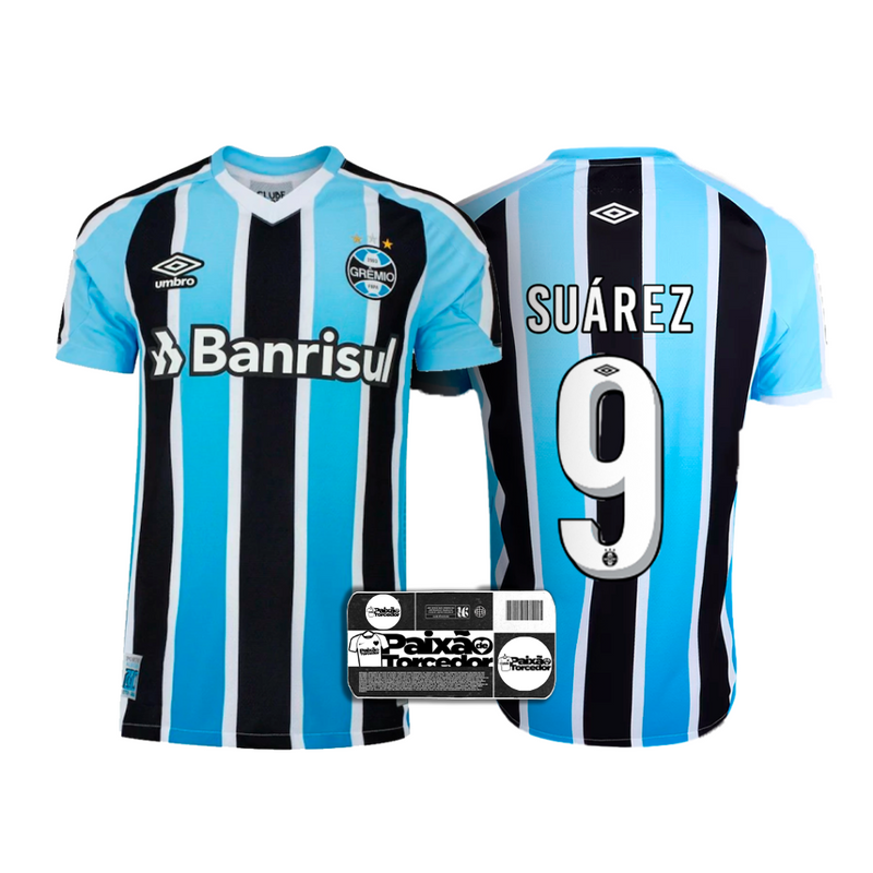 Camiseta Gremio Local 22/23 - UM Fan Masculino - Suárez personalizada número 9