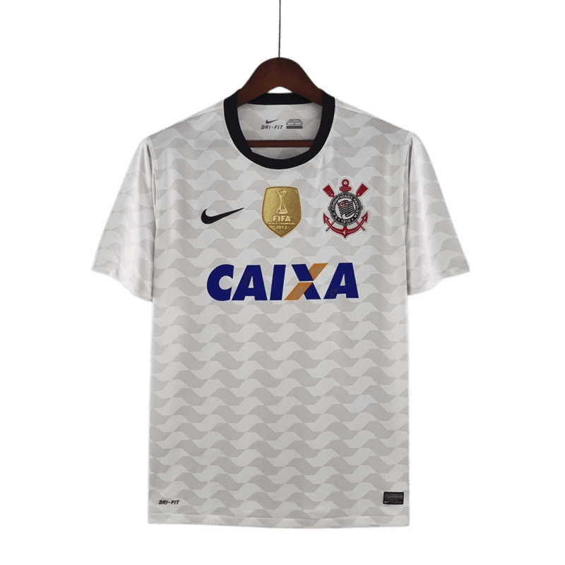 Camiseta Corinthians Retro Copa Mundial 2012 Parche - NK Torcedor Masculina