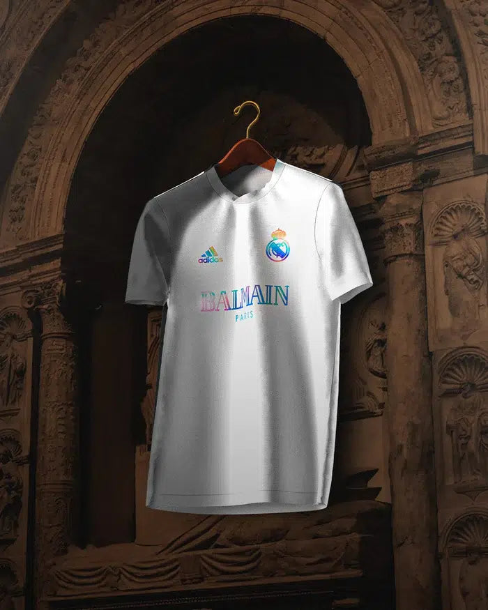 Camiseta Real Madrid x Balmain Blanca 2023