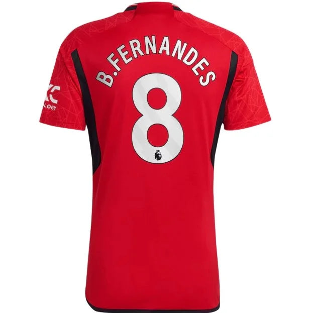 Camisola Manchester United Titular I 23/24 - Personalizada B.FERNANDES N° 8 - Torcedor AD Masculina