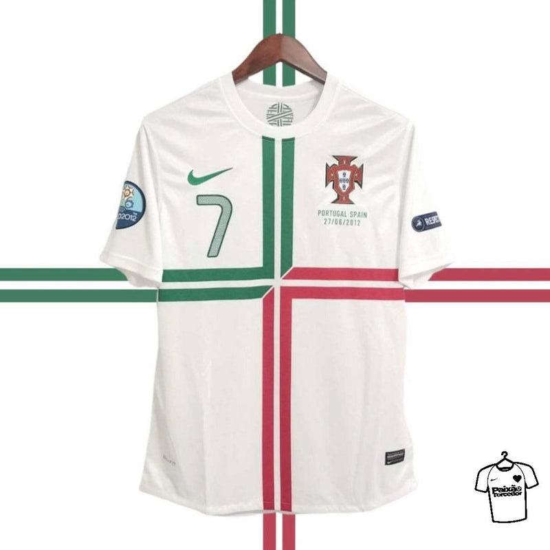 Camisola Portugal Retro Euro 2012 - NK Torcedor Masculina Personalizada RONALDO Nº7