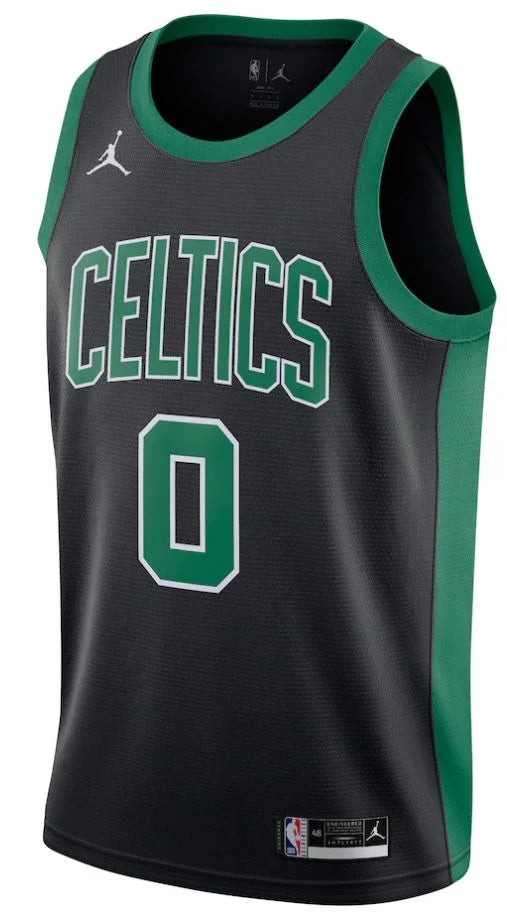 Regata Boston Celtics Jayson Tatum 20/21 Nº0 - Torcedor Masculina - Preto e Verde Escuro