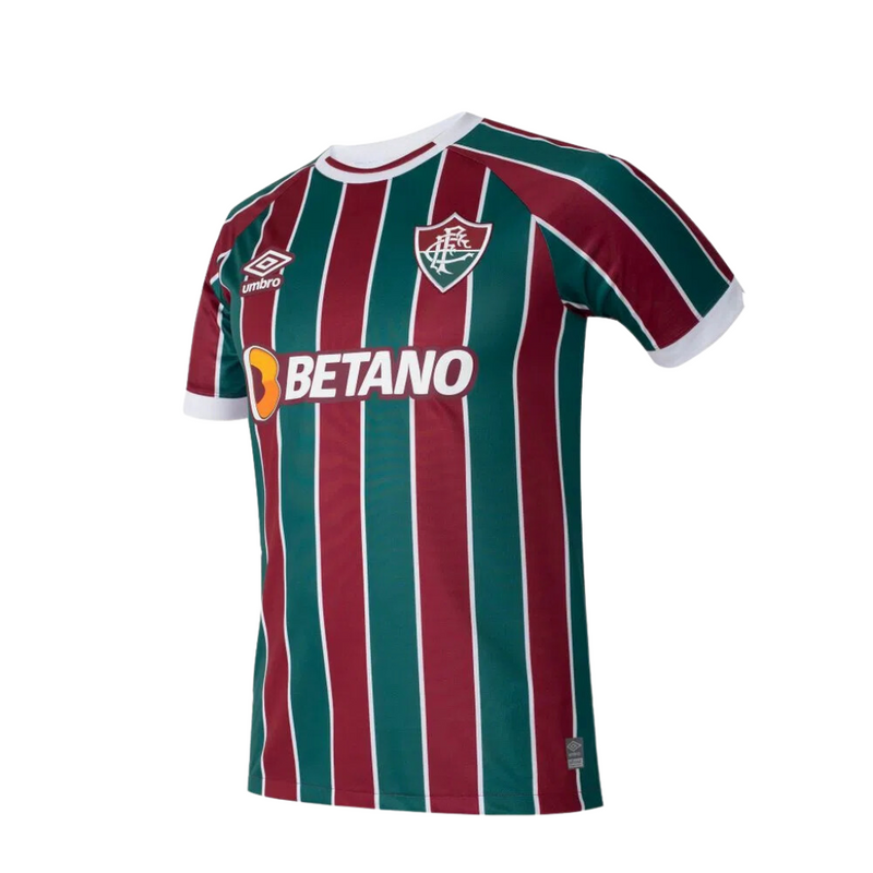 Camiseta Fluminense Primera Equipación 2023-24 - UM Torcedor Masculina - Vinho+Verde