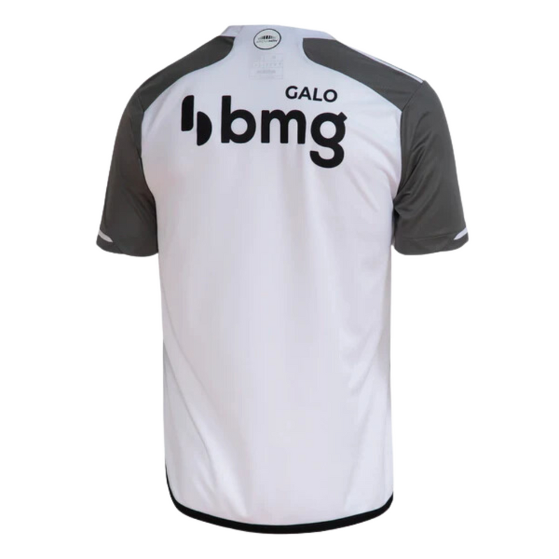 Camiseta Atlético Mineiro II Reserva 23/24 - AD Torcedor Masculina - Blanco con negro