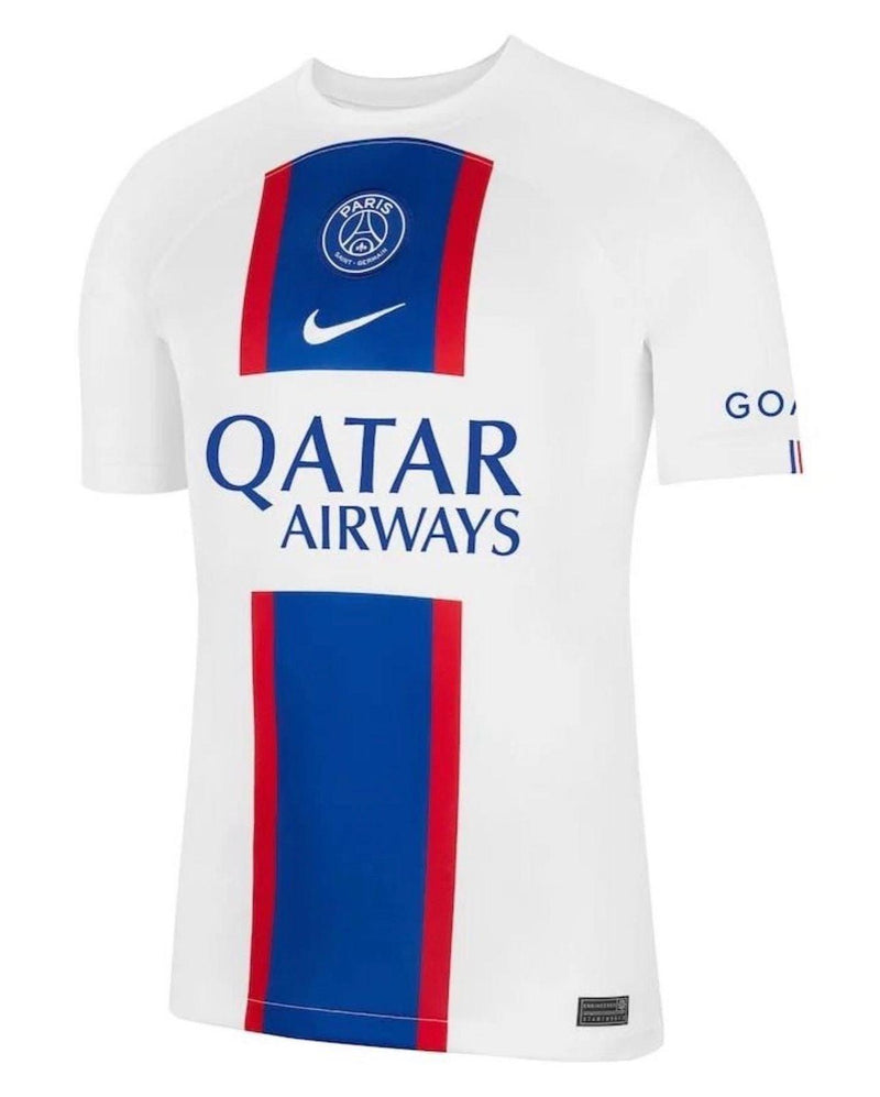 PSG III 22/23 Jersey - Men's NK Supporter - White Blue and Red