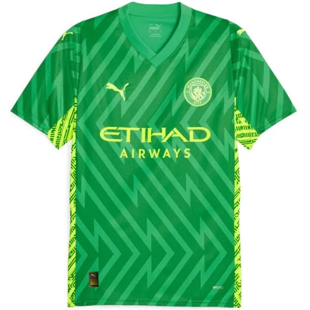 Camisola Manchester City Goleiro Verde 23/24 - Personalizada EDERSON M. N° 31 - PM Torcedor Masculina