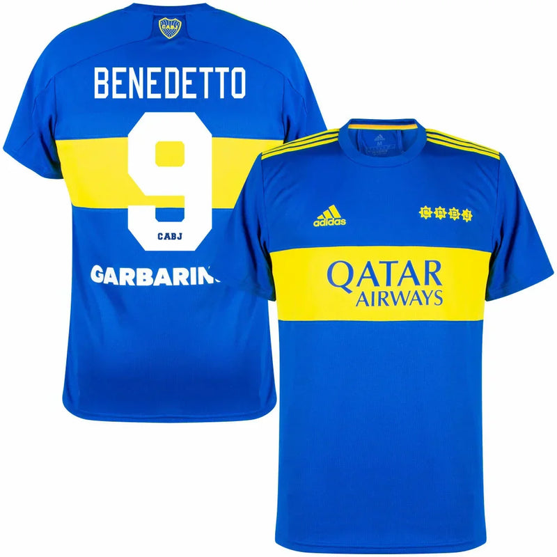 Camisola Boca Juniors 21/22 - AD Torcedor Masculina Personalizada BENEDETTO Nº9