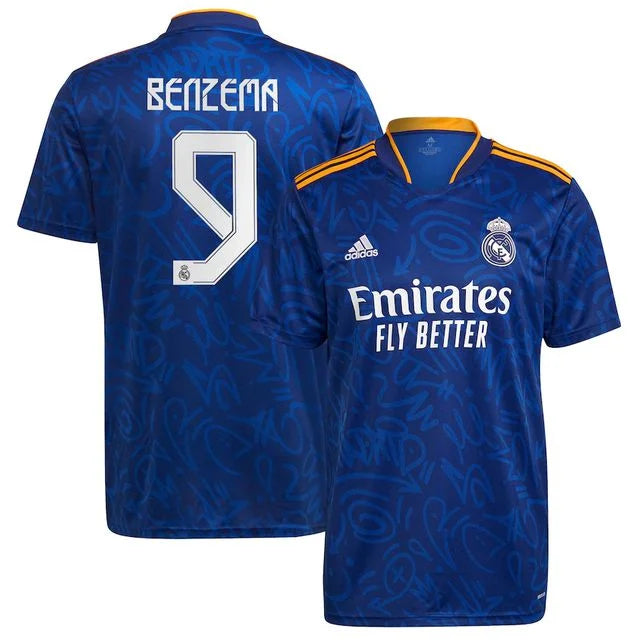 Real Madrid 21/22 Shirt - AD Fan Custom Men's BENZEMA Nº9