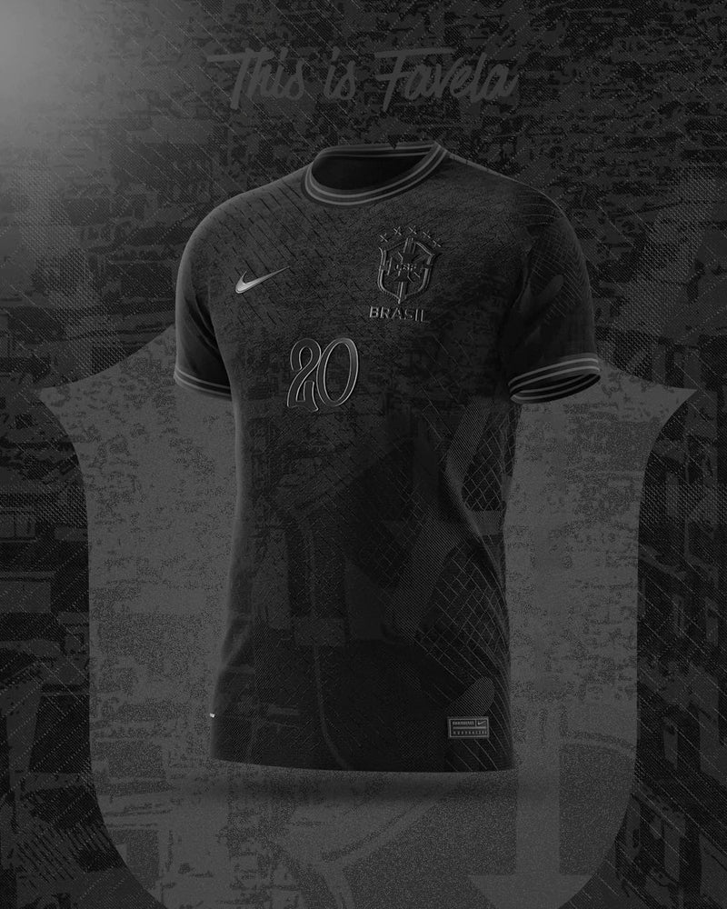 Camiseta Brasil Negra 22/23 - NK Versión Jugador Hombre