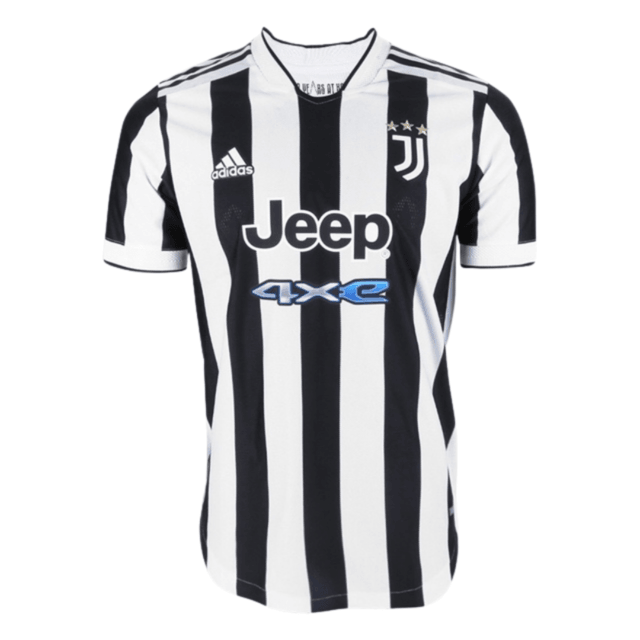 Juventus Home 21/22 Jersey - AD Fan Men's - White and Black
