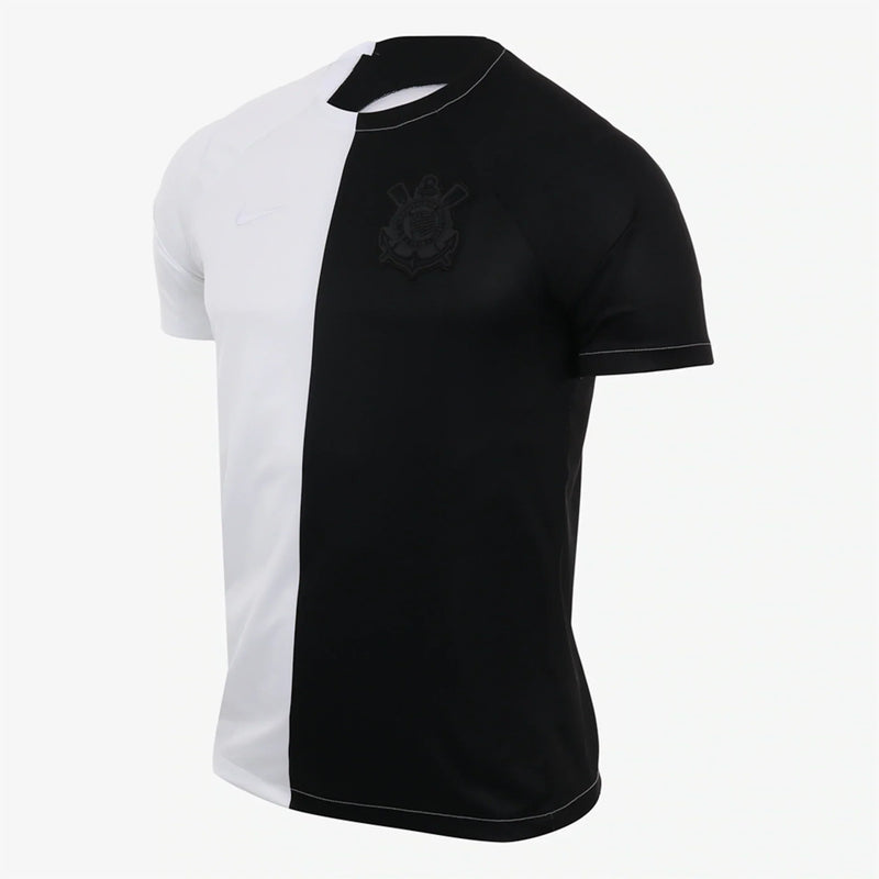 Camiseta Corinthians Negro Blanco 2223 Fan NK Hombre