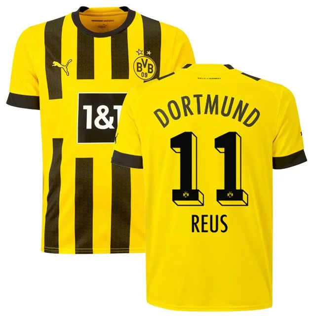 Borussia Dortmund Home Jersey 22/23 - PM Custom Men's Fan REUS N°11
