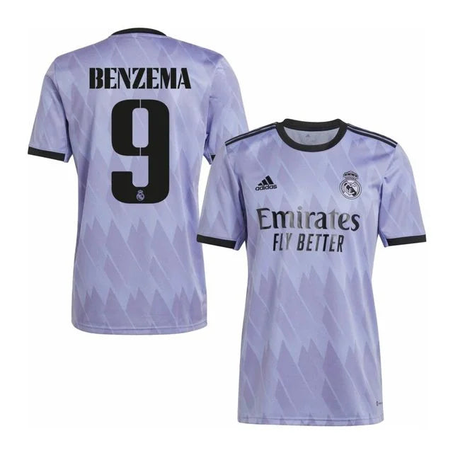 Camiseta Real Madrid II 22/23 - AD Fan Hombre Personalizada BENZEMA N° 9