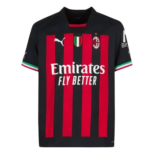 Camiseta de aficionado Milan I 22/23 -PM Hombre - Negro y Rojo